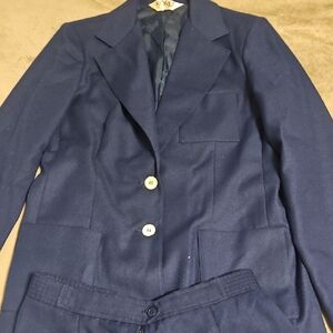 Koral Women's Deep Blue Suit Jacket And Pants